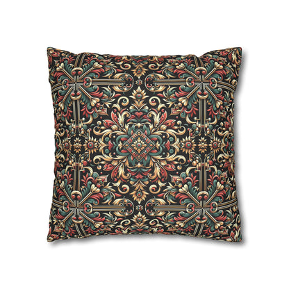 Streetwear Renaissance Artistic Clash of Old and New Faux Suede Square Pillowcase - 8404 Design-46