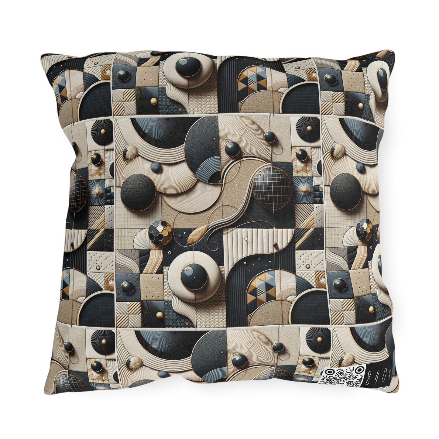 Tech-forward Luxe Streetwear Tech Luxe Fusion Outdoor Pillow - 8404 Design-71