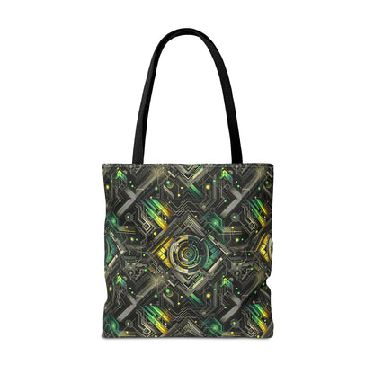 Tech Noir Graphics Tech-Inspired Streetwear Tote Bag - 8404 Design-57