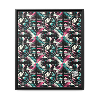 Digital Artistry Digital-native Streetwear Matte Canvas, Framed (multi-color) - 8404 Design-62 B