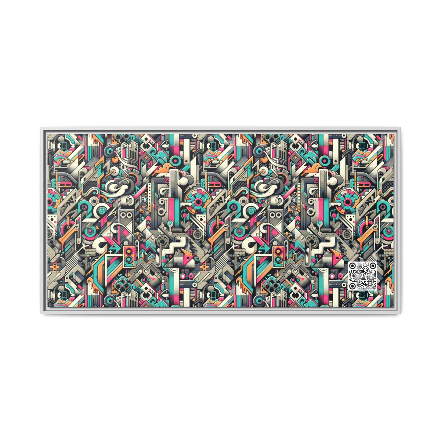 Digital Street Art Urban Street Style Matte Canvas, Framed (multi-color) - 8404 Design-74 B