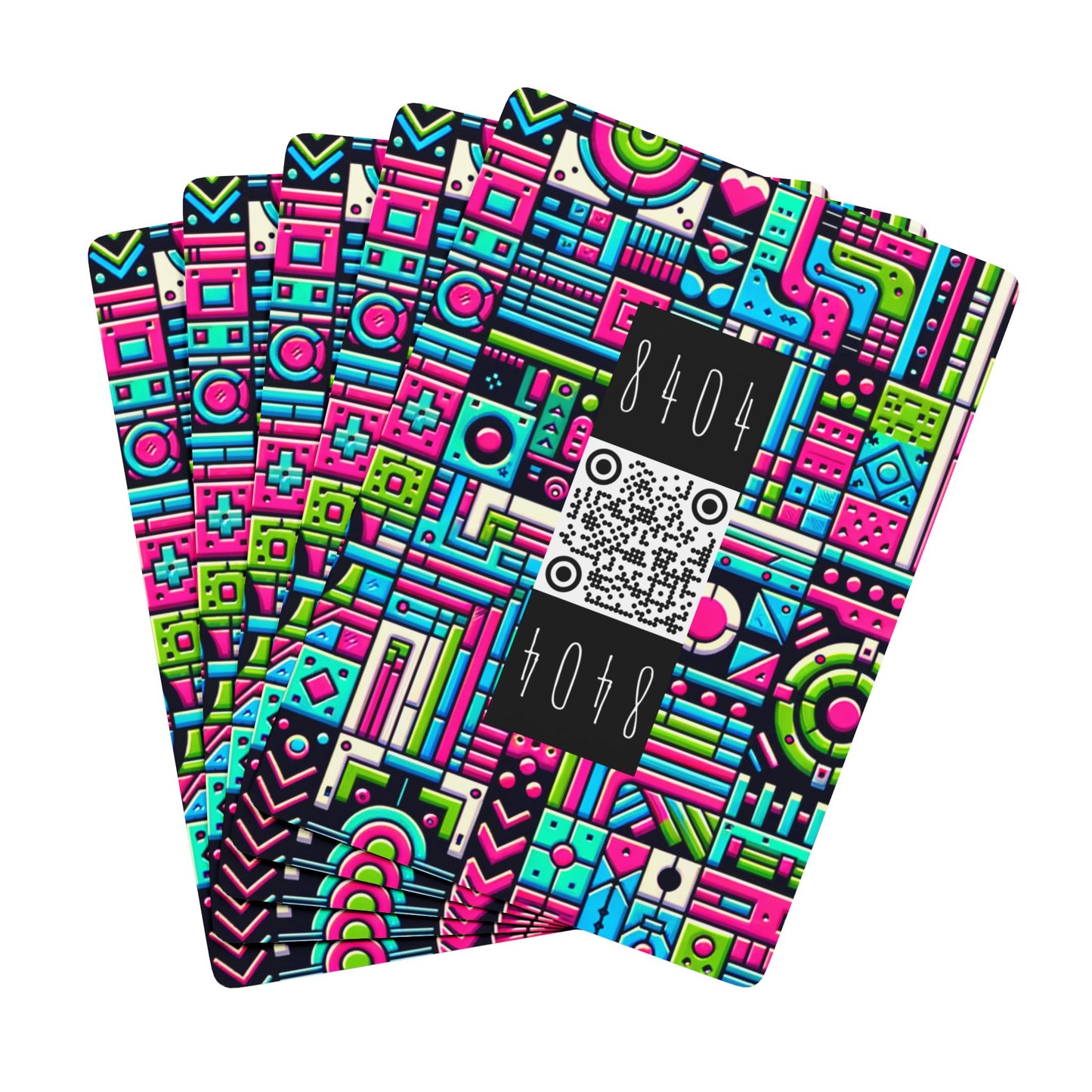 Neon Street Pop Vibrant and Eye-catching Poker Playing Cards - 8404 Design-62 B