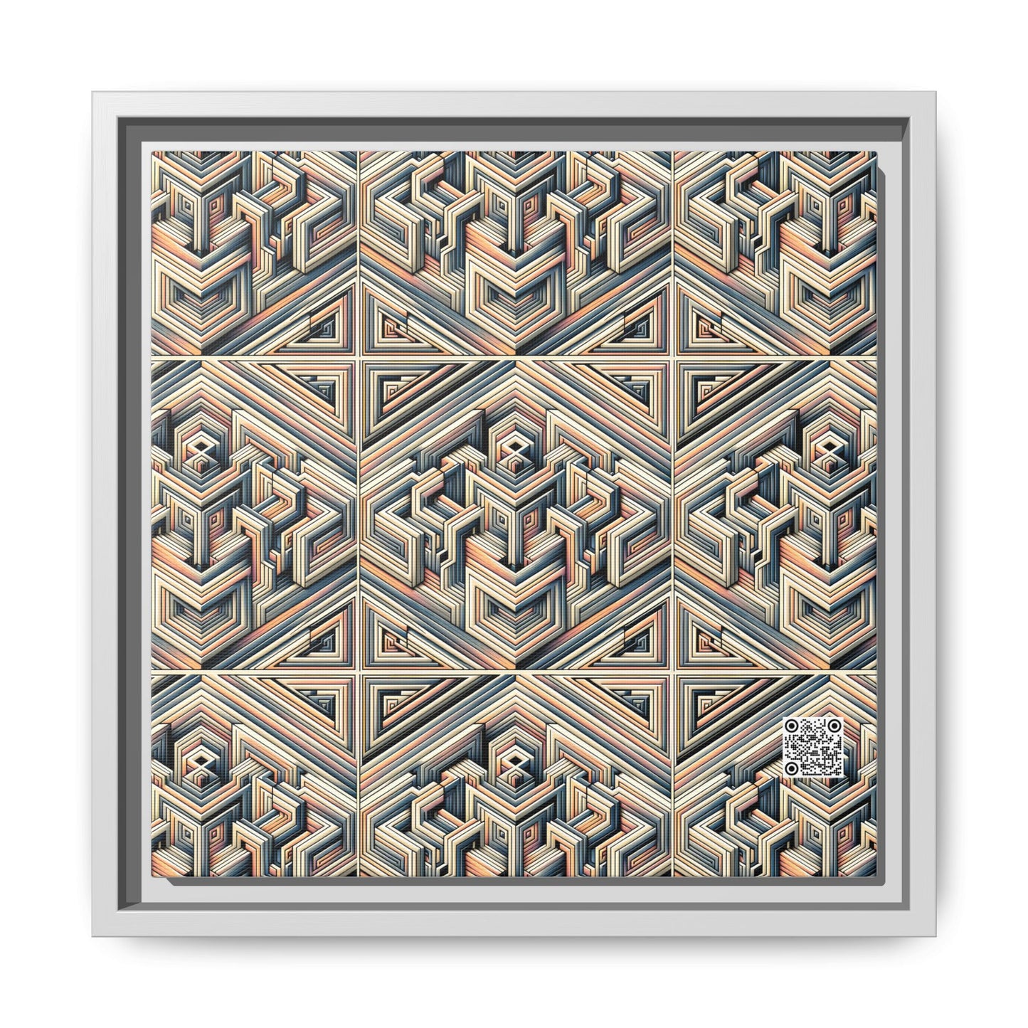 Tech Illusion Graphics Futuristic Artistry Matte Canvas, Framed (multi-color) - 8404 Design-52 B