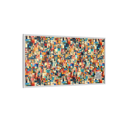 Digital Artistic Expression Artistic Streetwear Matte Canvas, Framed (multi-Color) - 8404 Design-46 B