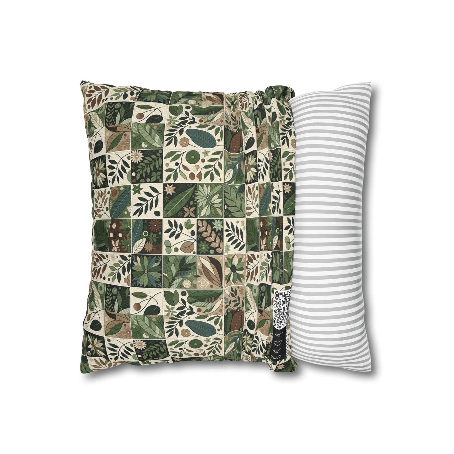 Streetwear Sustainability Environmentally Conscious Streetwear with a Natural Aesthetic Spun Polyester Square Pillowcase - 8404 Design-57