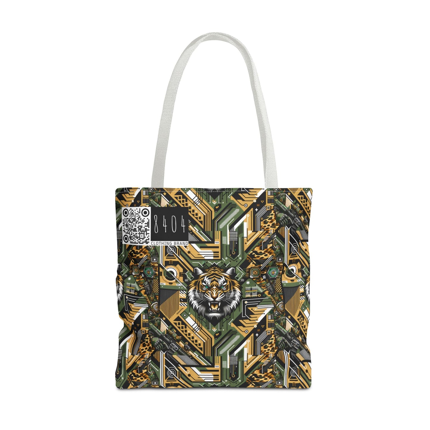 Neo-Camo Fusion Tech-Forward Streetwear Tote Bag - 8404 Design-58
