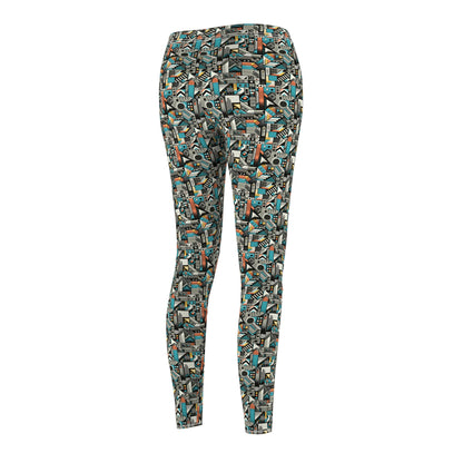 Digital Street Art Urban Street Style Women's Cut & Sew Casual Leggings - 8404 Design-81