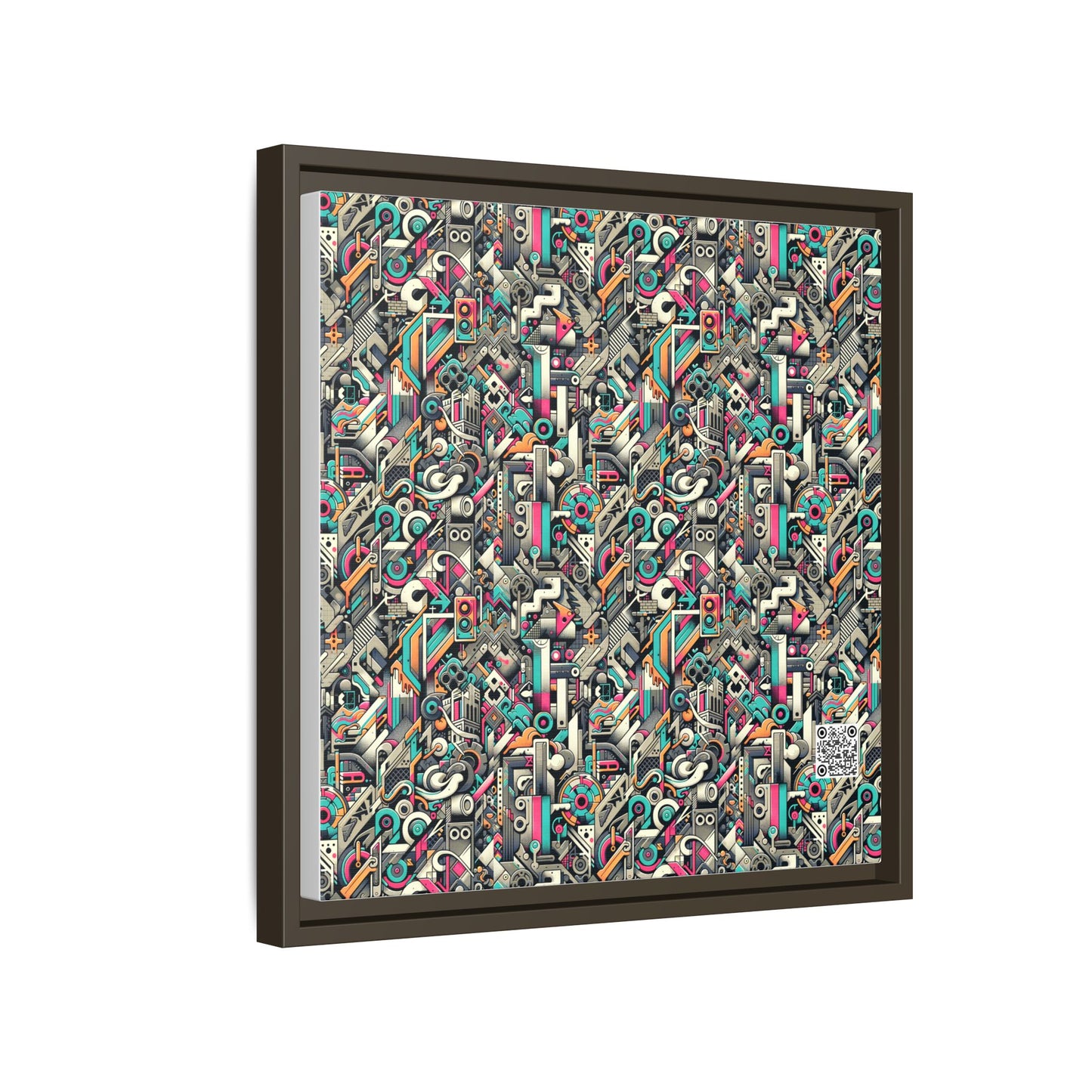 Digital Street Art Urban Street Style Matte Canvas, Framed (multi-color) - 8404 Design-74 B