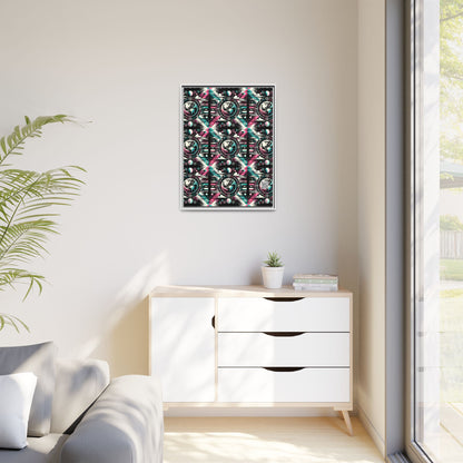 Digital Artistry Digital-native Streetwear Matte Canvas, Framed (multi-color) - 8404 Design-62 A