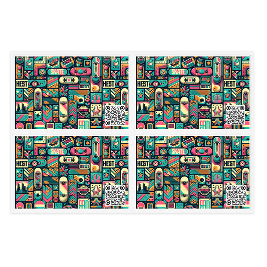 Skate Culture Revival Urban Retro Cool Sticker Sheets - 8404 Design-61