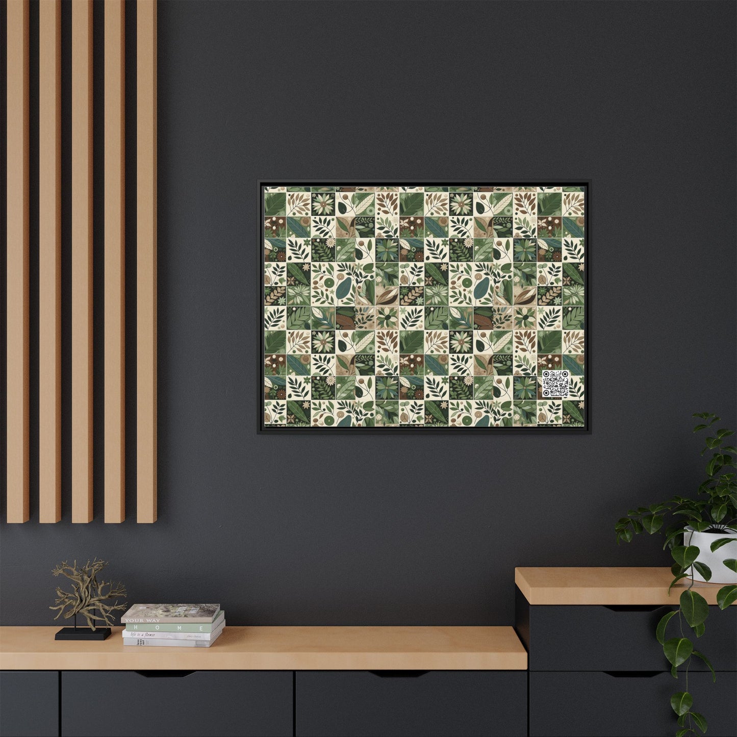 Streetwear Sustainability Environmentally Conscious Streetwear with a Natural Aesthetic Matte Canvas, Framed (multi-color) - 8404 Design-57 A