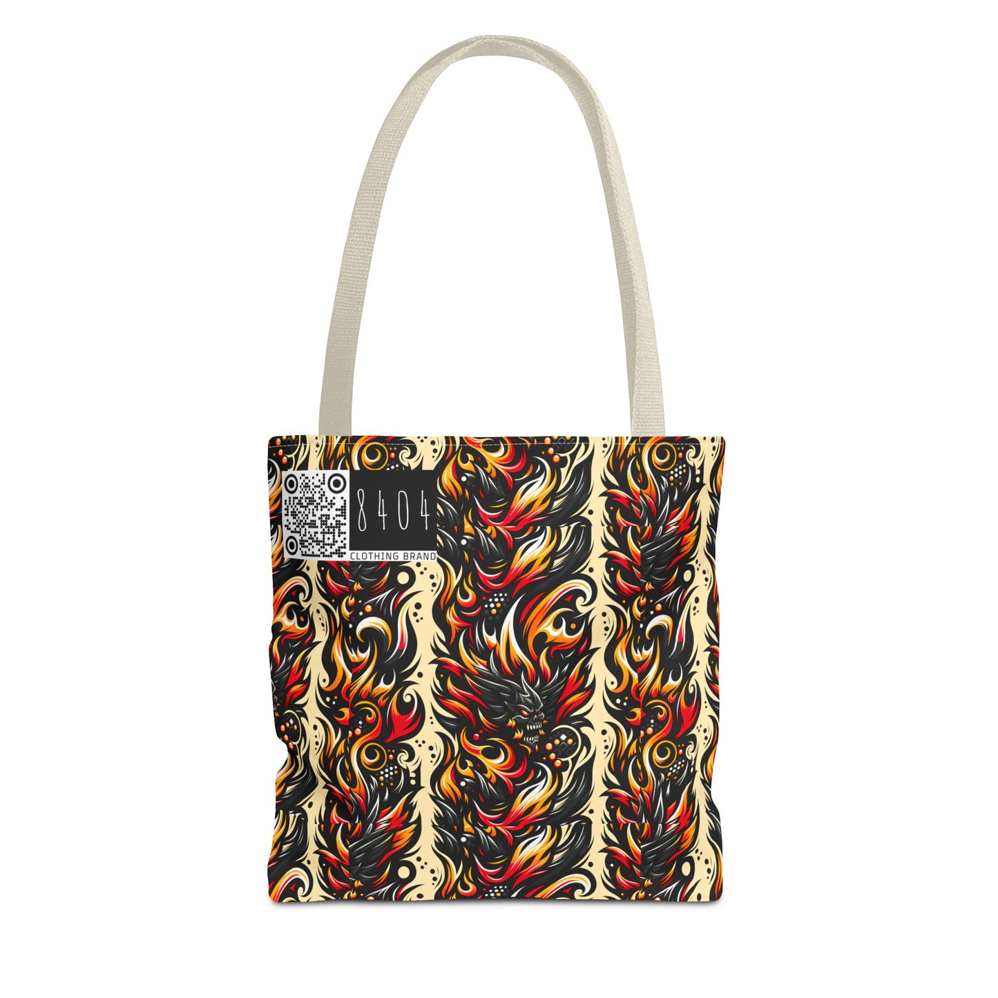 Flame Graphics Maximalist Streetwear Tote Bag - 8404 Design-65