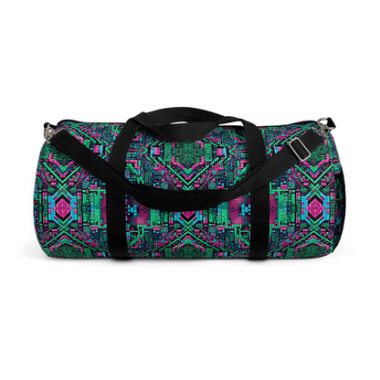Digital Glitch Vibes Tech-Inspired Streetwear Duffel Bag - 8404 Design-71