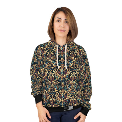 Digital Renaissance Modern Baroque Fusion Pullover Hoodie - 8404 Design-57