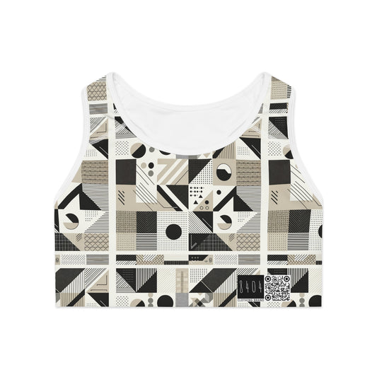Elevated Athleisure Modern Sophistication With Sporty Elements Sports Bra - 8404 Design-76