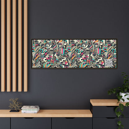 Digital Street Art Urban Street Style Matte Canvas, Framed (multi-color) - 8404 Design-74 B