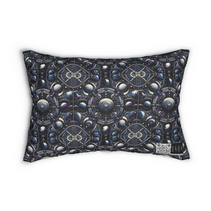 Tech Astronaut Tech-Forward Streetwear Meets Space Exploration Spun Polyester Lumbar Pillow - 8404 Design-46 B