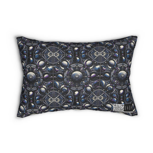 Tech Astronaut Tech-Forward Streetwear Meets Space Exploration Spun Polyester Lumbar Pillow - 8404 Design-46 B
