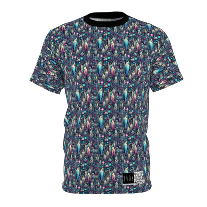 Digital Renaissance Tech-Forward Maximalism Unisex Cut & Sew Tee - 8404 Design-56