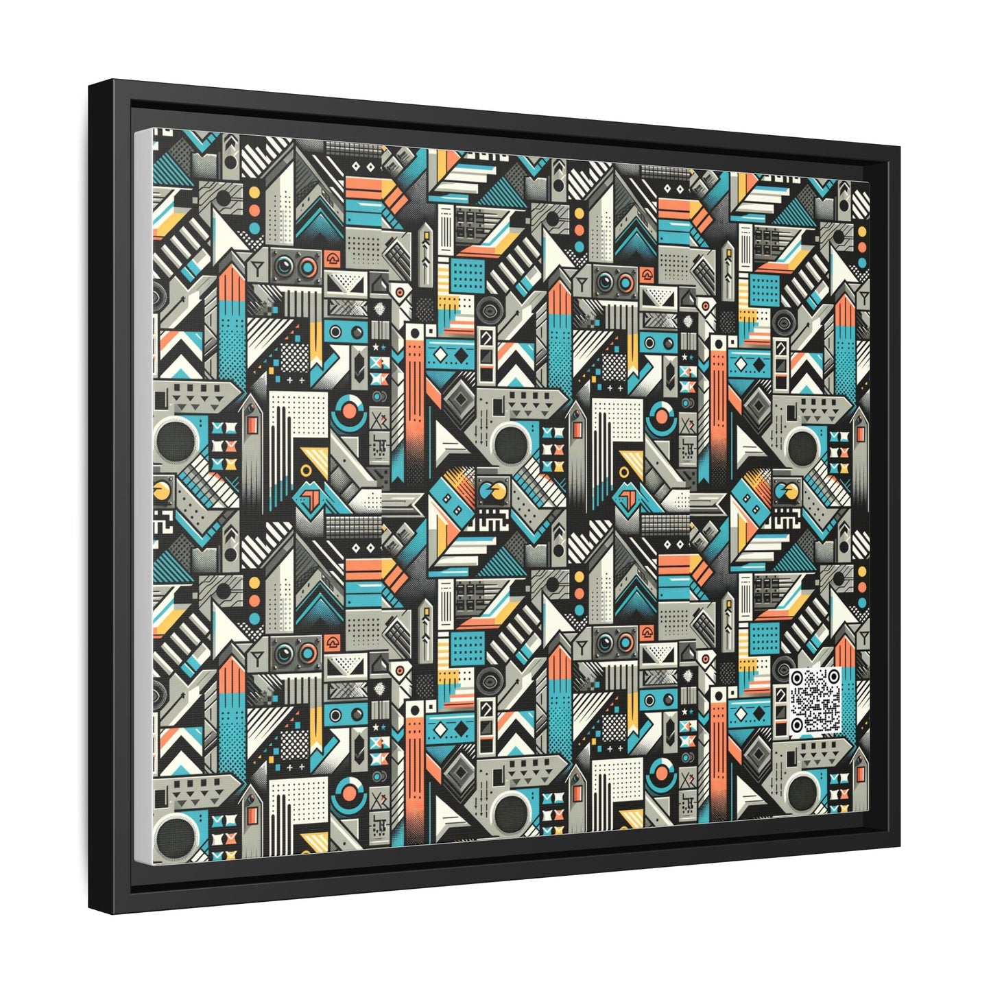Digital Street Art Urban Street Style Matte Canvas, Framed (multi-color) - 8404 Design-81 A