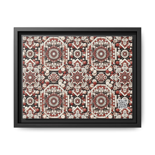 Neo Jomon Sculptural Aesthetics Artisanal Streetwear Matte Canvas, Framed (multi-Color) - 8404 Design-55 A