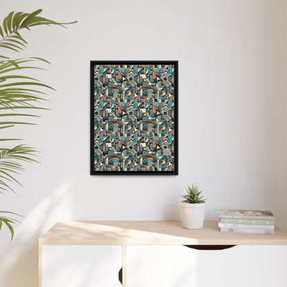 Digital Street Art Urban Street Style Matte Canvas, Framed (multi-color) - 8404 Design-81 A