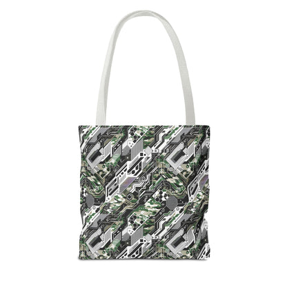 Tech Camo Fusion Tech-Forward Streetwear With a Futuristic Edge Tote Bag - 8404 Design-46