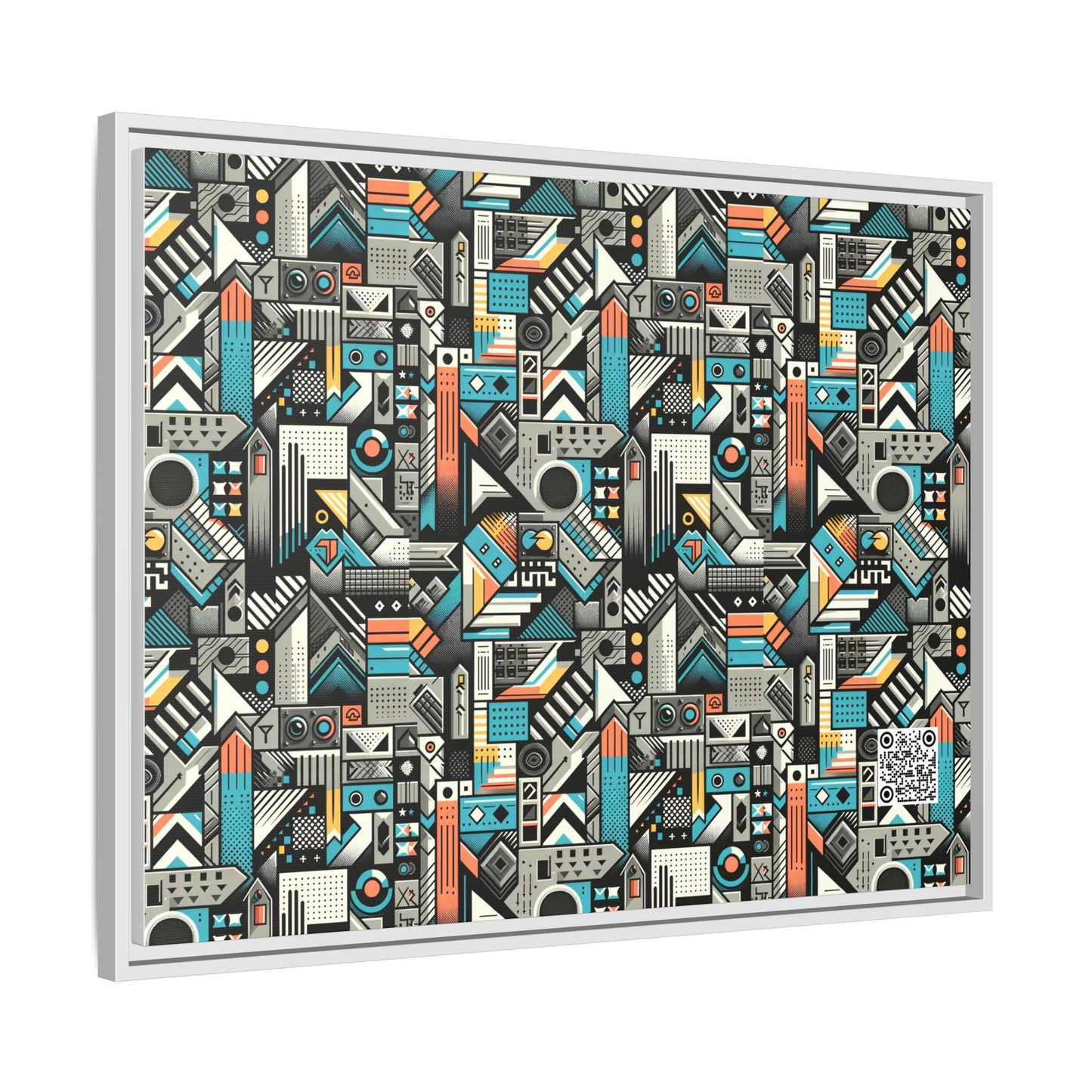 Digital Street Art Urban Street Style Matte Canvas, Framed (multi-color) - 8404 Design-81 A