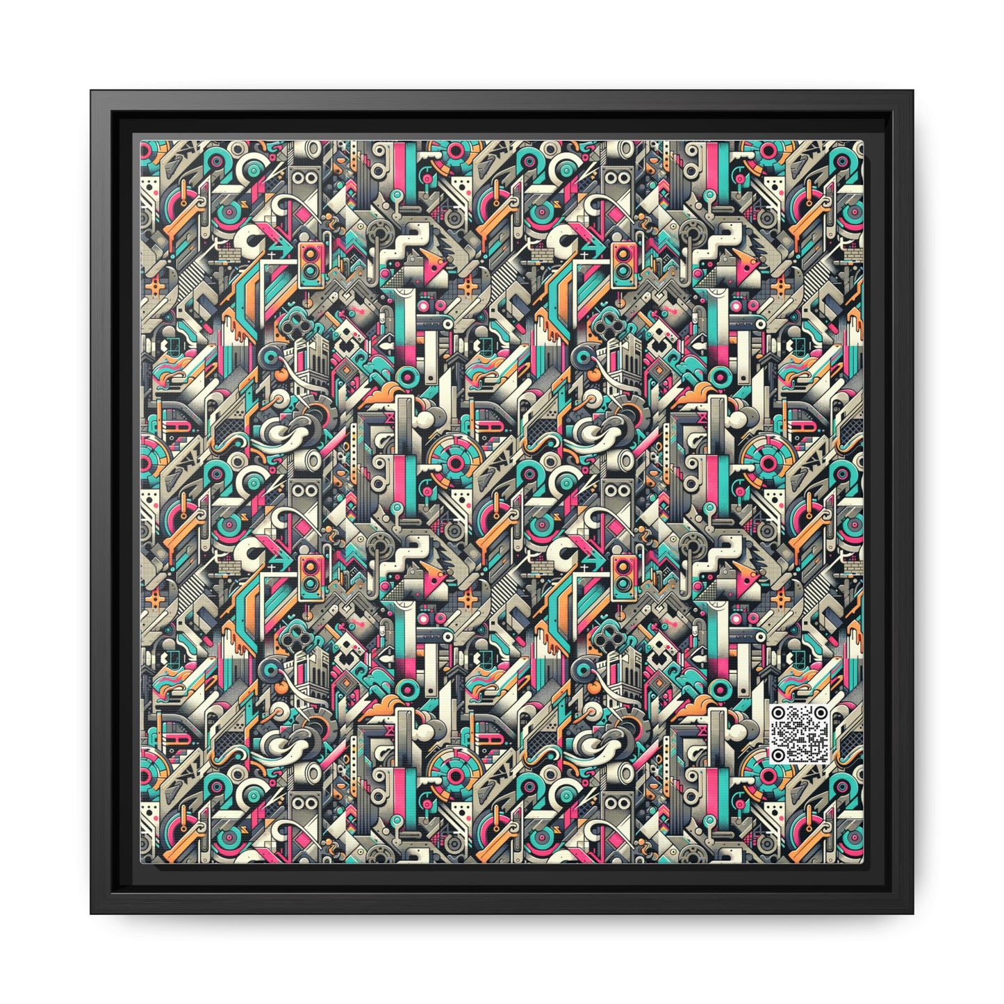 Digital Street Art Urban Street Style Matte Canvas, Framed (multi-color) - 8404 Design-74 A