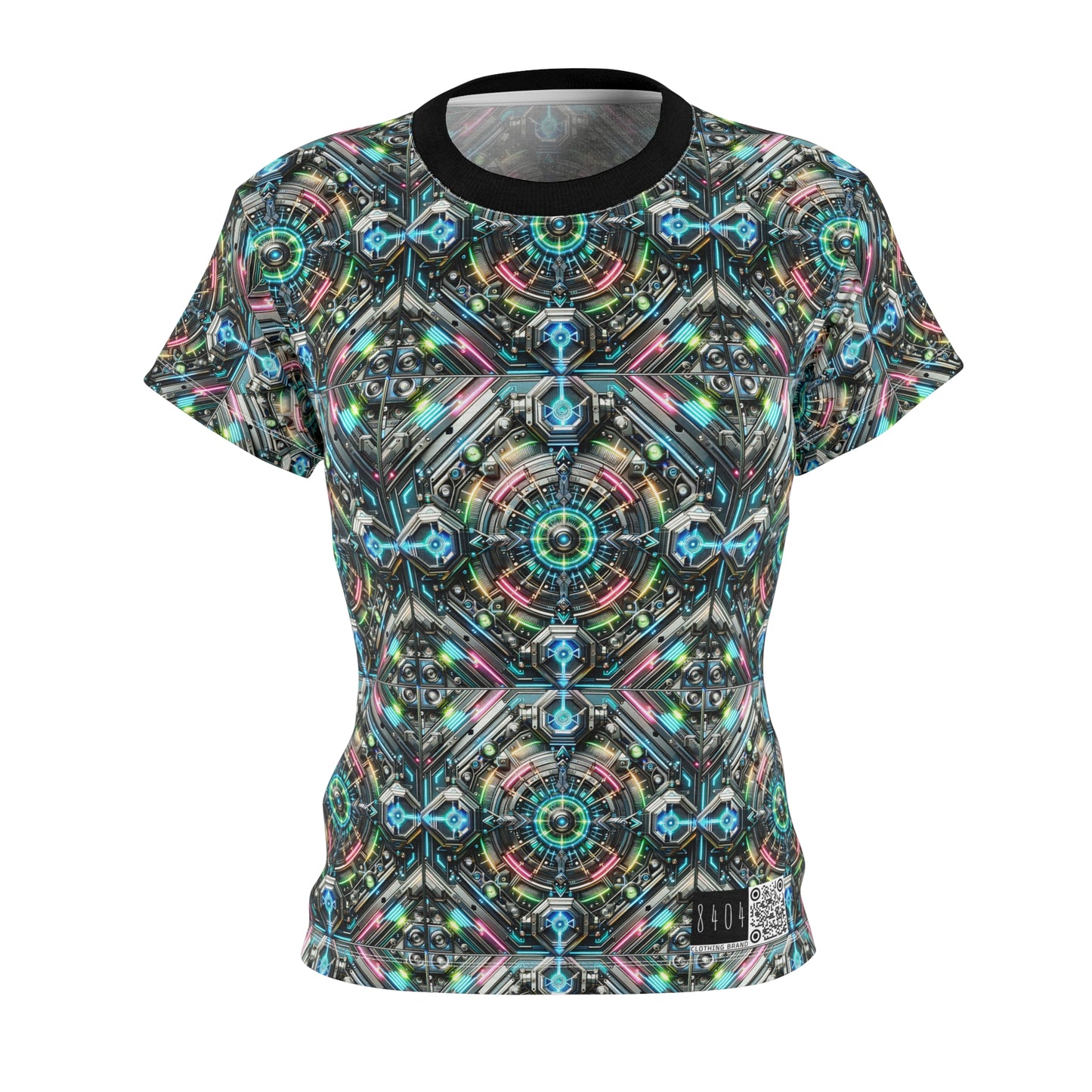 Tech-Infused Futurism Futuristic Tech Women's Cut & Sew Tee - 8404 Design-53