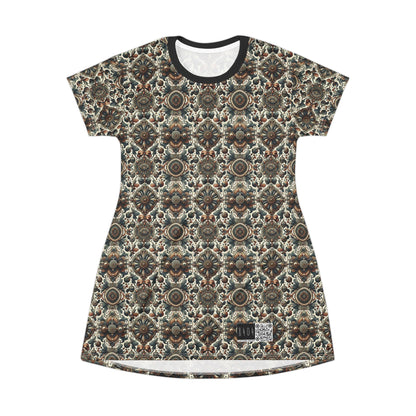 Neo-Dandyism Modern Dandy Streetwear T-Shirt Dress - 8404 Design-51