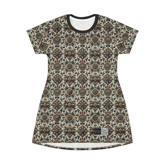 Neo-Dandyism Modern Dandy Streetwear T-Shirt Dress - 8404 Design-51