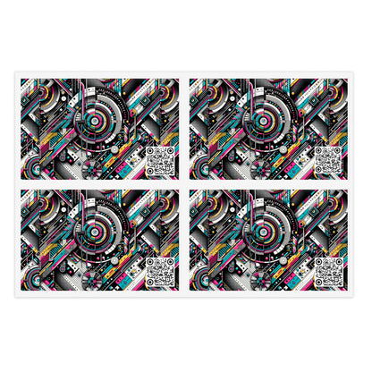 Tech-Forward Graphics Tech-Forward Streetwear Blending Human Creativity With Ai Innovation Sticker Sheets - 8404 Design-52