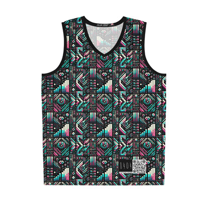 Digital Artistry Digital-native Streetwear Basketball Jersey - 8404 Design-60
