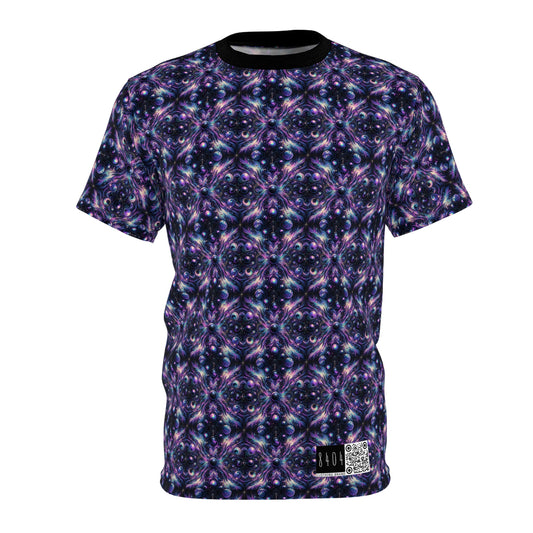 Galactic Hues Tech-Forward Cosmic Fusion Unisex Cut & Sew Tee - 8404 Design-41
