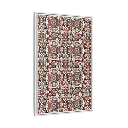 Neo Jomon Sculptural Aesthetics Artisanal Streetwear Matte Canvas, Framed (multi-Color) - 8404 Design-55 A