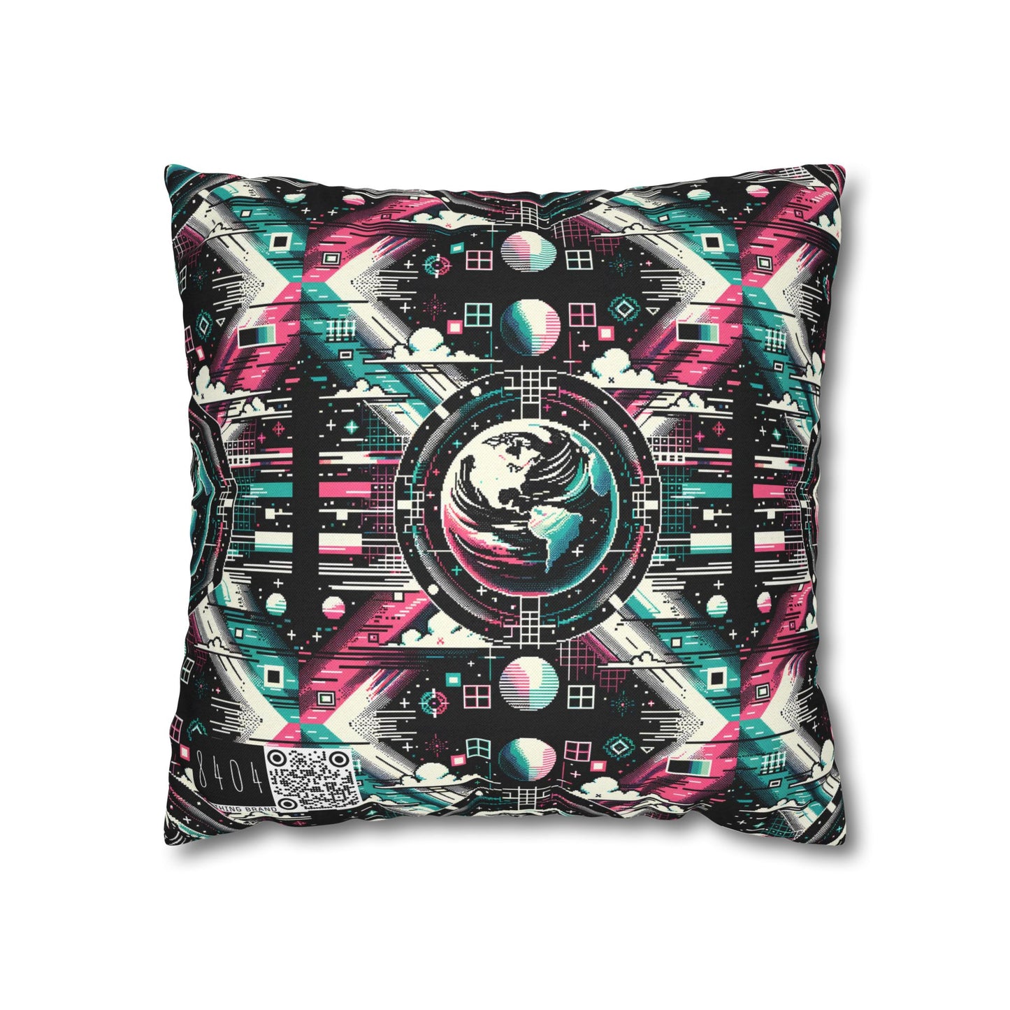 Digital Artistry Digital-native Streetwear Spun Polyester Square Pillowcase - 8404 Design-62