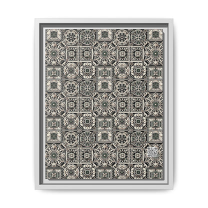 Cyber Garden Party Tech Garden Extravaganza Matte Canvas, Framed (multi-Color) - 8404 Design-45 A