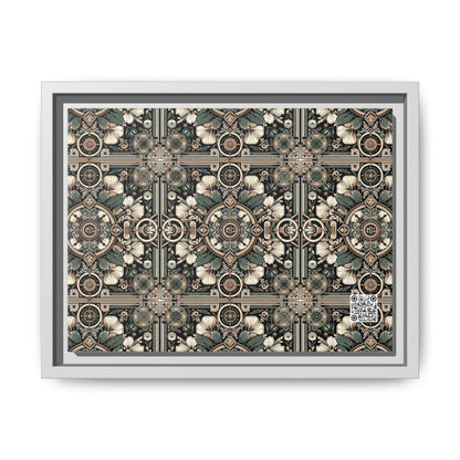 Cyber Garden Party Tech Garden Extravaganza Matte Canvas, Framed (multi-Color) - 8404 Design-66 A