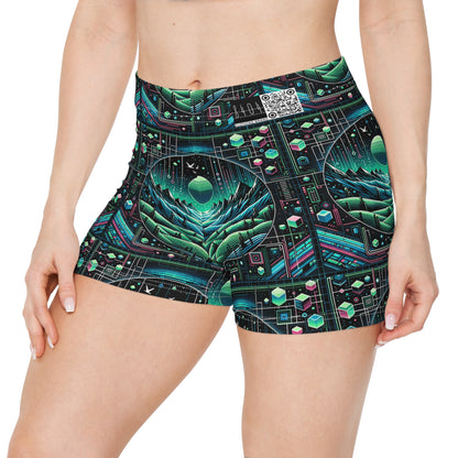 Digital Adventure Graphics Digital Explorer Women's Shorts - 8404 Design-59