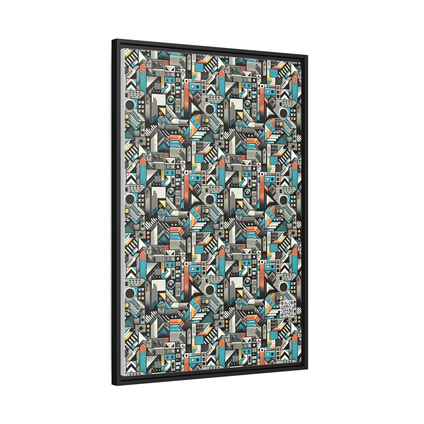 Digital Street Art Urban Street Style Matte Canvas, Framed (multi-color) - 8404 Design-81 A