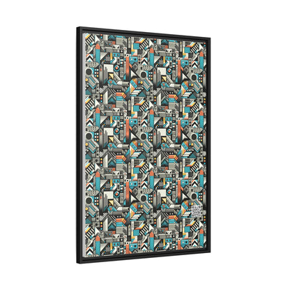 Digital Street Art Urban Street Style Matte Canvas, Framed (multi-color) - 8404 Design-81 A