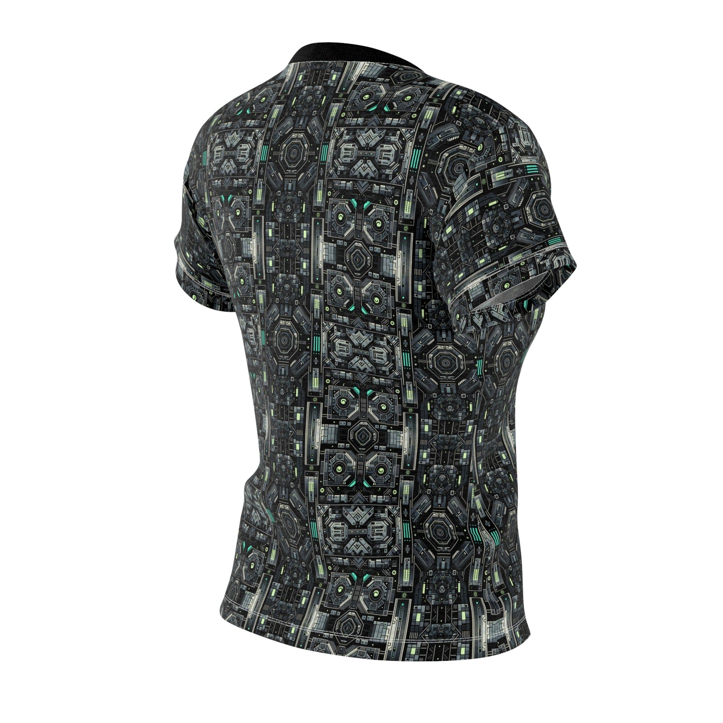 Tech Noir Tech-Forward Minimalism Women's Cut & Sew Tee - 8404 Design-52