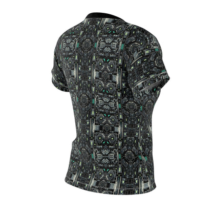 Tech Noir Tech-Forward Minimalism Women's Cut & Sew Tee - 8404 Design-52