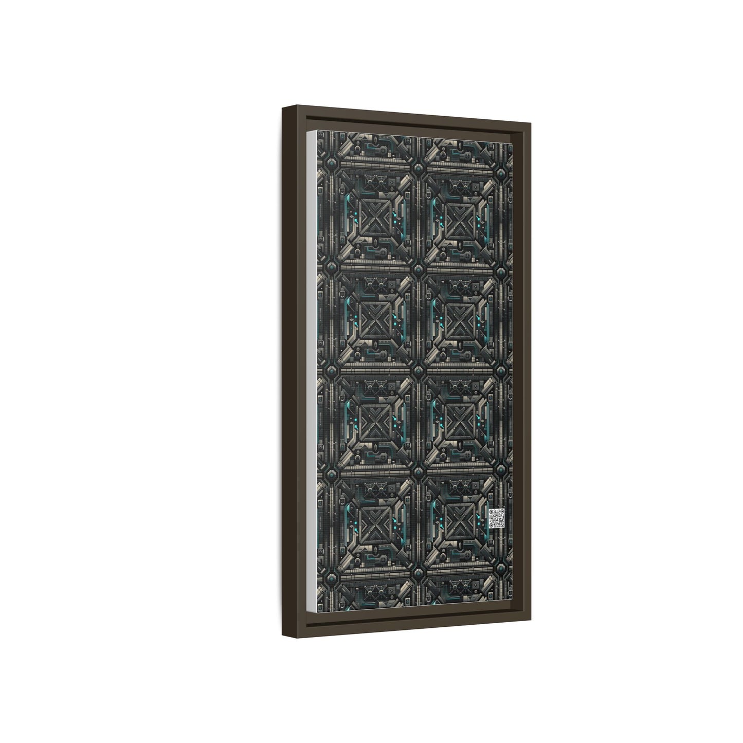 Tech Noir Futuristic Tech Aesthetic with a Dark Twist Matte Canvas, Framed (multi-color) - 8404 Design-59 B