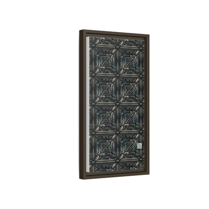 Tech Noir Futuristic Tech Aesthetic with a Dark Twist Matte Canvas, Framed (multi-color) - 8404 Design-59 B