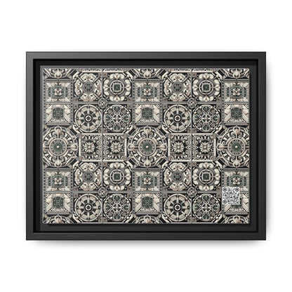 Cyber Garden Party Tech Garden Extravaganza Matte Canvas, Framed (multi-Color) - 8404 Design-45 A