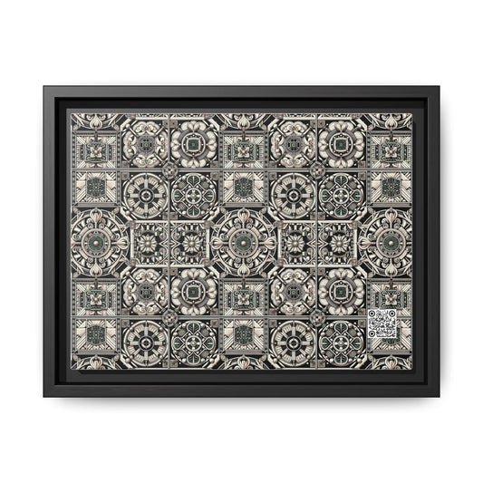 Cyber Garden Party Tech Garden Extravaganza Matte Canvas, Framed (multi-Color) - 8404 Design-45 A
