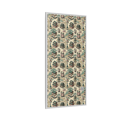 Cultural Artisanal Fusion Contemporary Cultural Elegance Matte Canvas, Framed (multi-Color) - 8404 Design-68 B