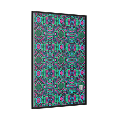 Digital Glitch Vibes Tech-Inspired Streetwear Matte Canvas, Framed (multi-Color) - 8404 Design-71 A